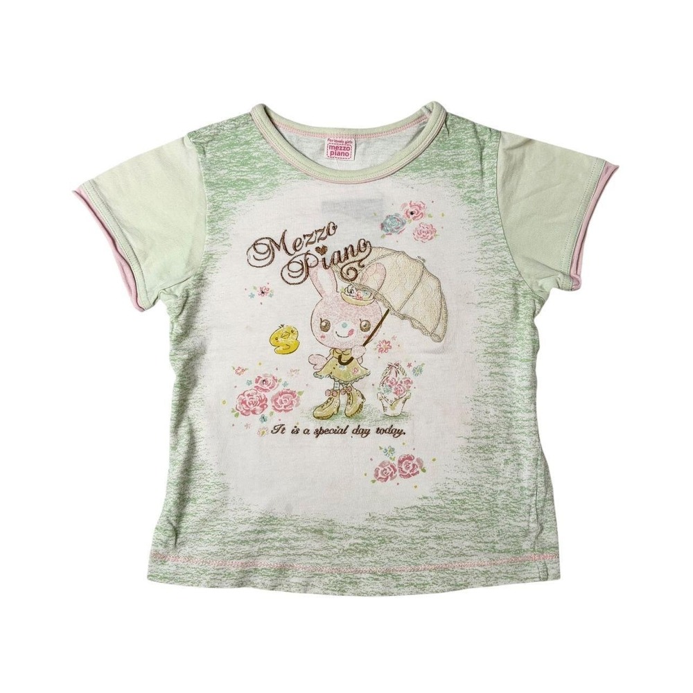 Mezzo Piano embroidered graphic baby tee